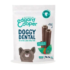Snacks<Edgard & Cooper Doggy Dental Sticks Small Aardbei - Frisse Muntolie