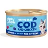 Kattenvoer Kitten Chunks Kabeljauw - Kip 85 gr^Edgard & Cooper Discount