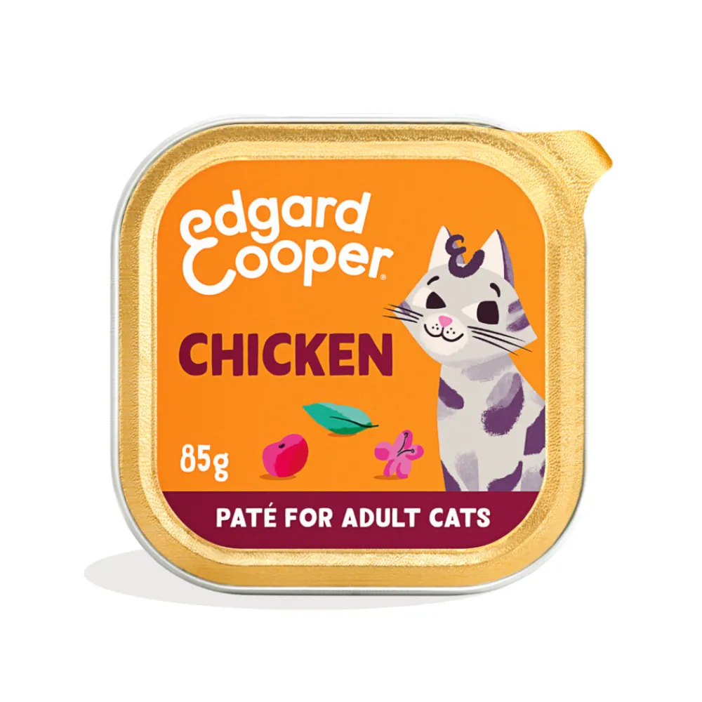 Kattenvoer Adult Pate Kip 85 gr^Edgard & Cooper Clearance