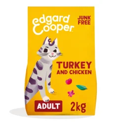 Kattenvoer<Edgard & Cooper Kattenvoer Adult Kalkoen - Kip 2 kg