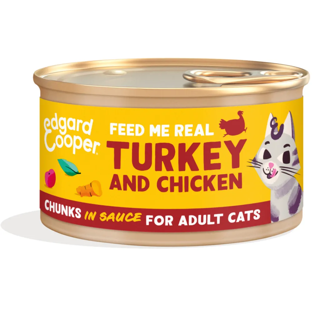 Online Kattenvoer Chunks Kip - Kalkoen 85 gr Kattenvoer