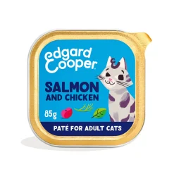 Kattenvoer<Edgard & Cooper Kattenvoer Adult Pate Zalm - Kip 85 gr
