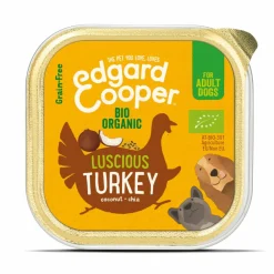 Hondenvoer<Edgard & Cooper Kuipje Vers Vlees Hondenvoer Bio Kalkoen 100 gr