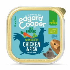 Kuipje Vers Vlees Puppy Hondenvoer Bio Kip - Vis 100 gr^Edgard & Cooper Online