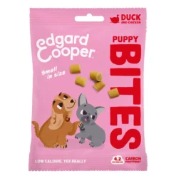 Snacks<Edgard & Cooper Puppy Bite S Eend & Kip 50 gr