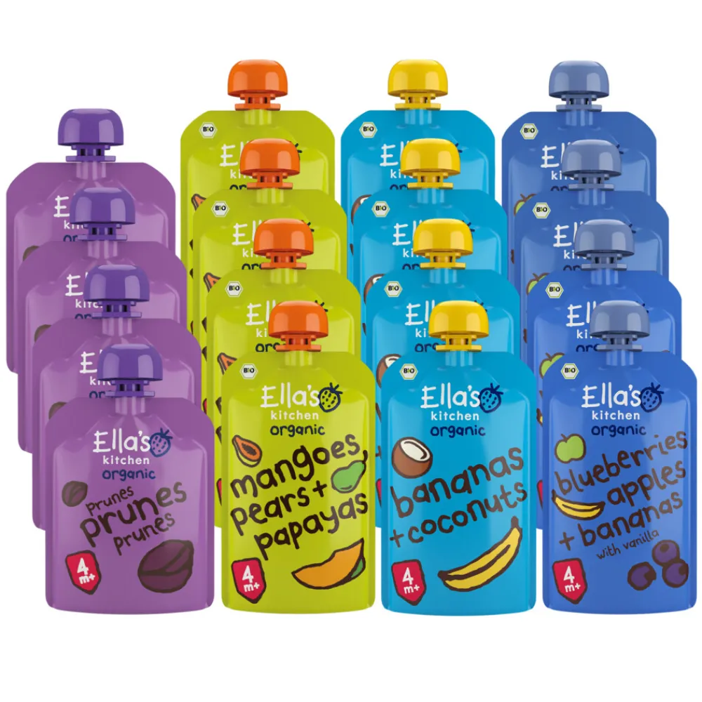 Ella's Kitchen 16 stuks Knijpzakjes Pakket^Ellas Kitchen Best