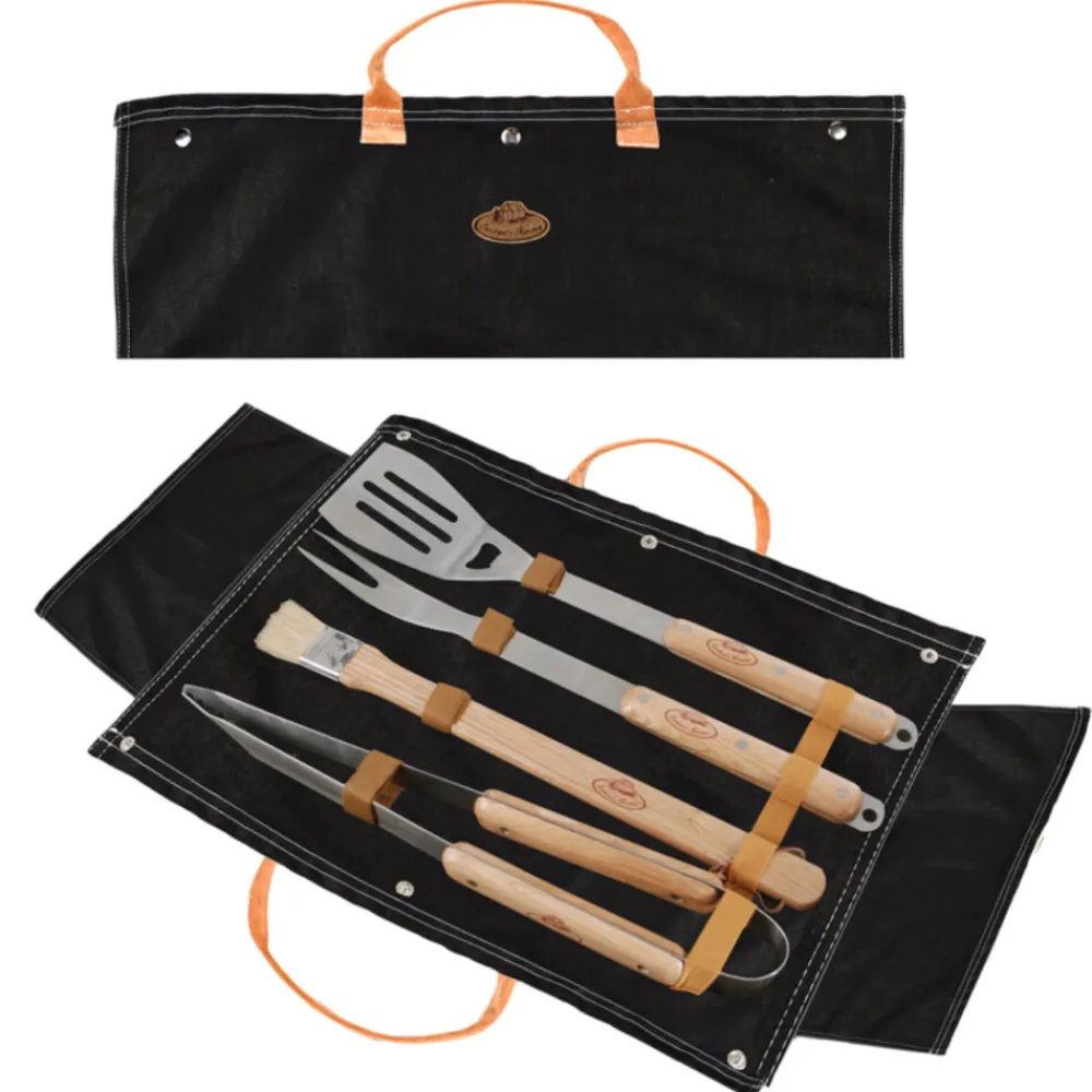 Barbecue<Esschert Design Denim BBQ Gereedschapset Zwart