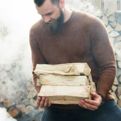 Clearance Ovengedroogd Gemengd Haardhout Bruin Barbecue