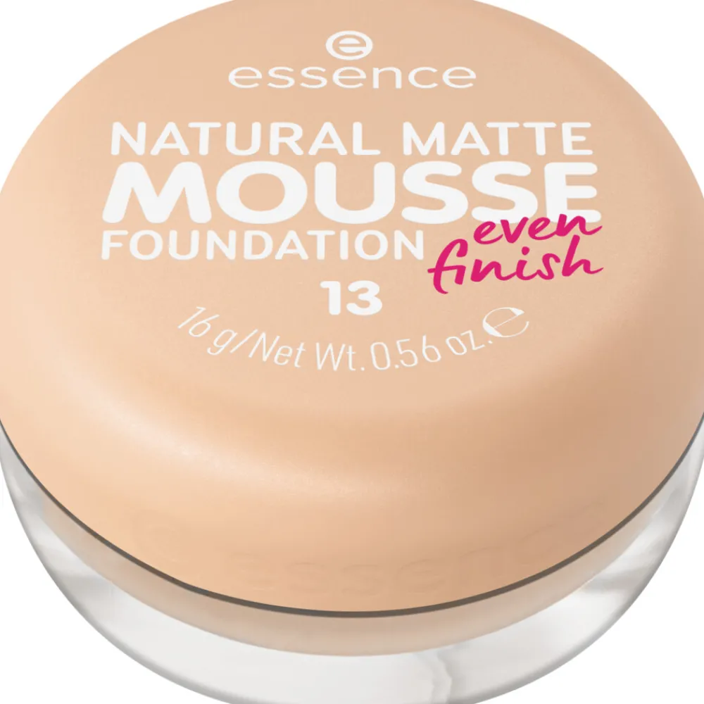 Foundation<essence Natural Matte Mousse Foundation 13 16 gr