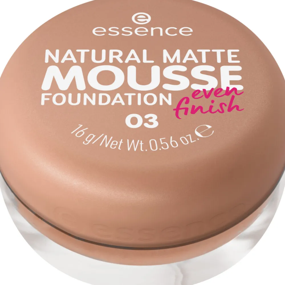 Foundation<essence Natural Matte Mousse Foundation 03 16 gr