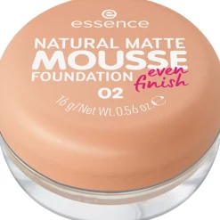 Foundation<essence Natural Matte Mousse Foundation 02 16 gr