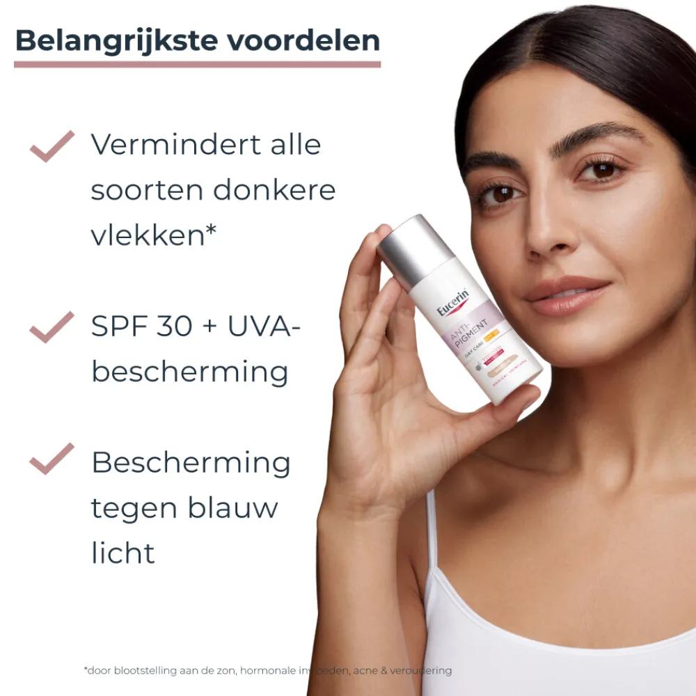 Outlet Anti-Pigment Dagcrème Dagcrème Tinted SPF30 Medium 50 ml Gezicht