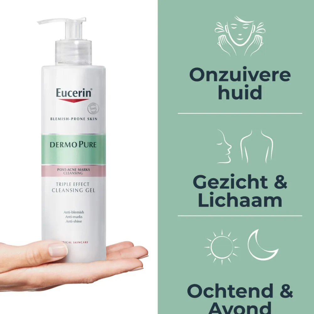 DermoPure Triple Action Reinigingsgel 400 ml^Eucerin Sale