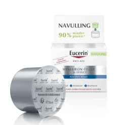 Gezicht<Eucerin Hyaluron-Filler + 3x Effect Nachtcrème Navulling 50 ml