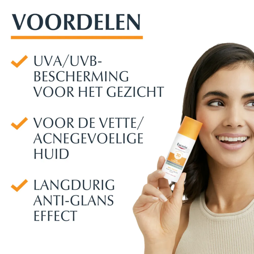 Zon|Zonbescherming<Eucerin Sun Oil Control Gel-Creme SPF 50+ 50 ml