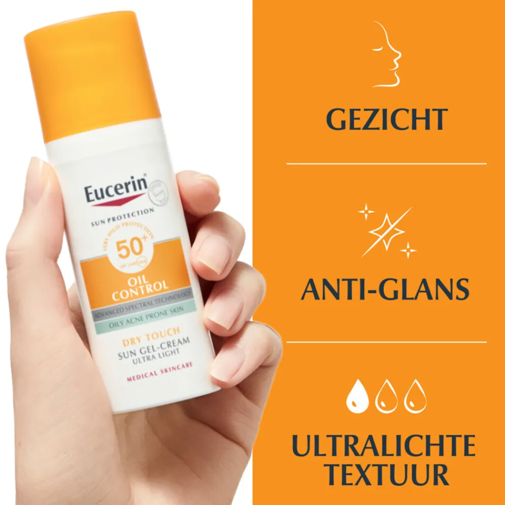 Zon|Zonbescherming<Eucerin Sun Oil Control Gel-Creme SPF 50+ 50 ml