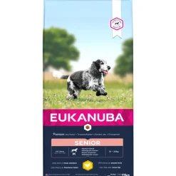 Hondenvoer<Eukanuba Caring Senior Medium Hondenvoer Medium 12 kg