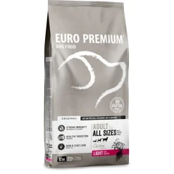 Hondenvoer<Euro-Premium Adult Light 12 kg