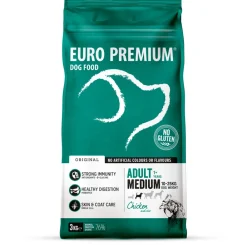 Hondenvoer<Euro-Premium Adult Medium Kip - Rijst 3 kg