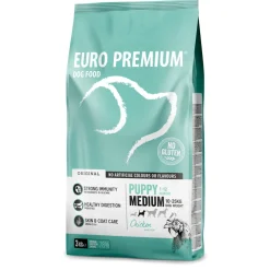 Hondenvoer<Euro-Premium Puppy Medium Kip - Rijst 3 kg