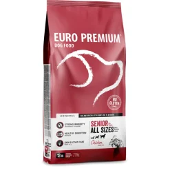 Hondenvoer<Euro-Premium Senior Kip - Rijst 12 kg