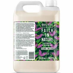 Handzeep Navulling Lavendel & Geranium 5 liter^Faith In Nature Clearance
