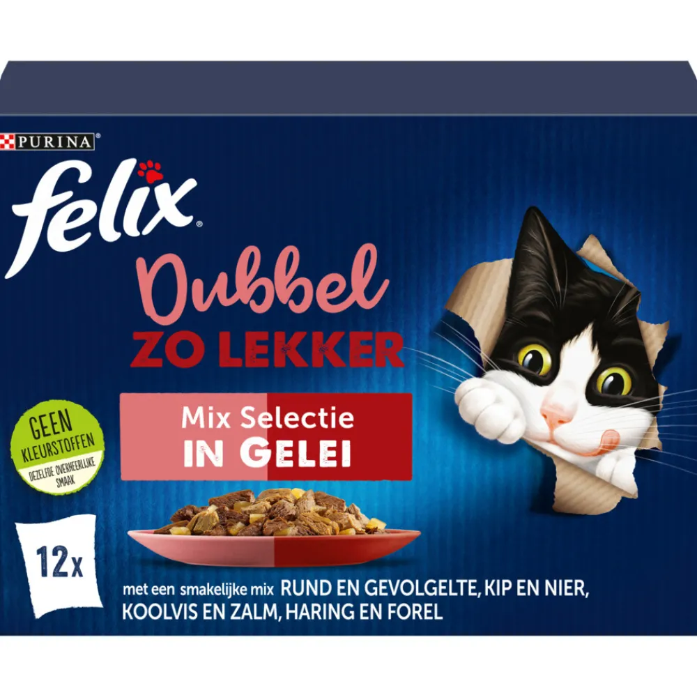 Dubbel Zo Lekker Mix Selectie in Gelei 12 x 85 gr^Felix Sale
