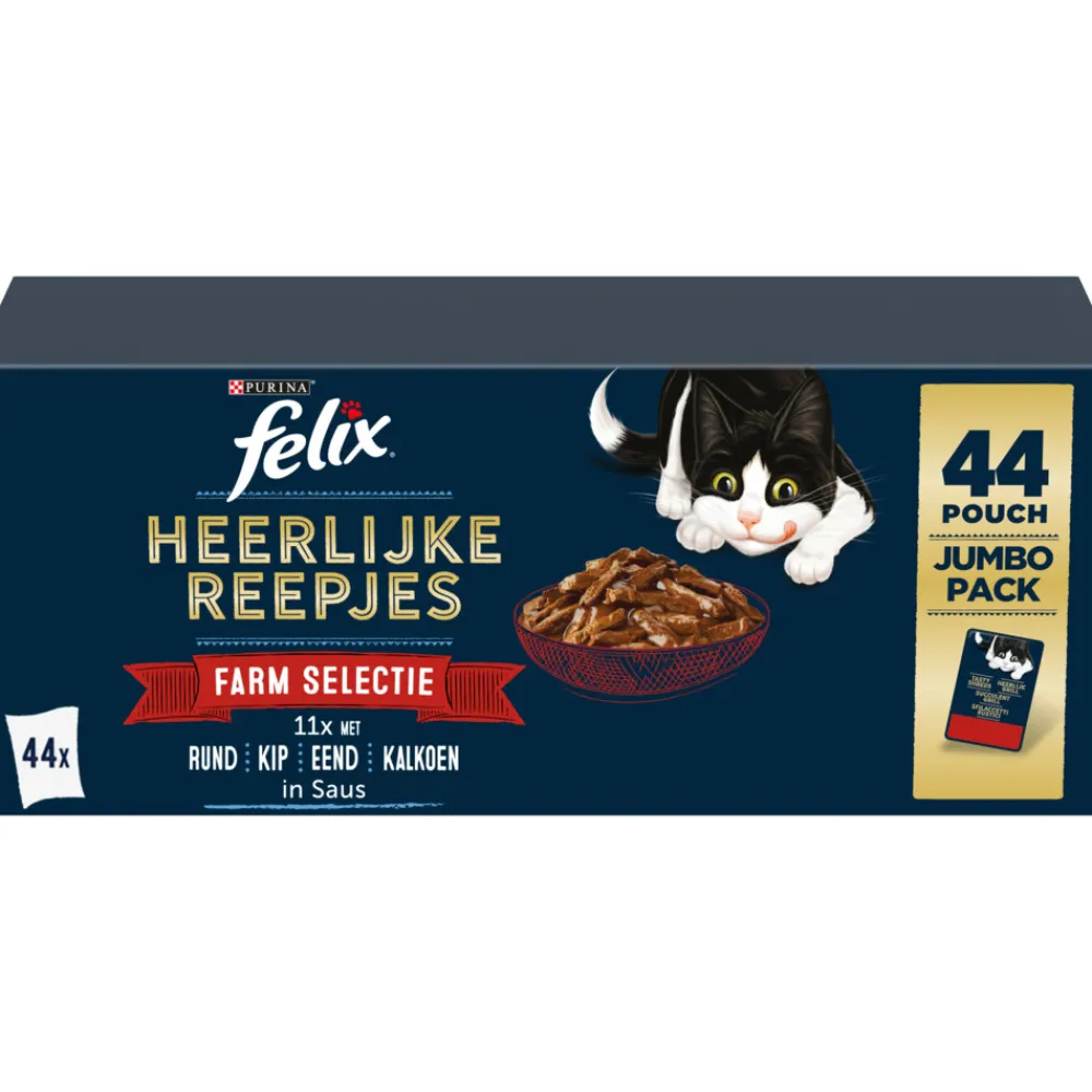 Heerlijke Reepjes Multipack 44 x 85 gr^Felix Discount