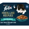 Heerlijke Reepjes Selectie Vis 12 x 80 gr Kattenvoer