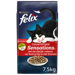 Kattenvoer<Felix Kattenvoer Countryside Sensations 7,5 kg