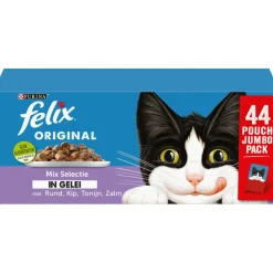 New Original Mix Selectie in Gelei 44 x 85 gr Kattenvoer