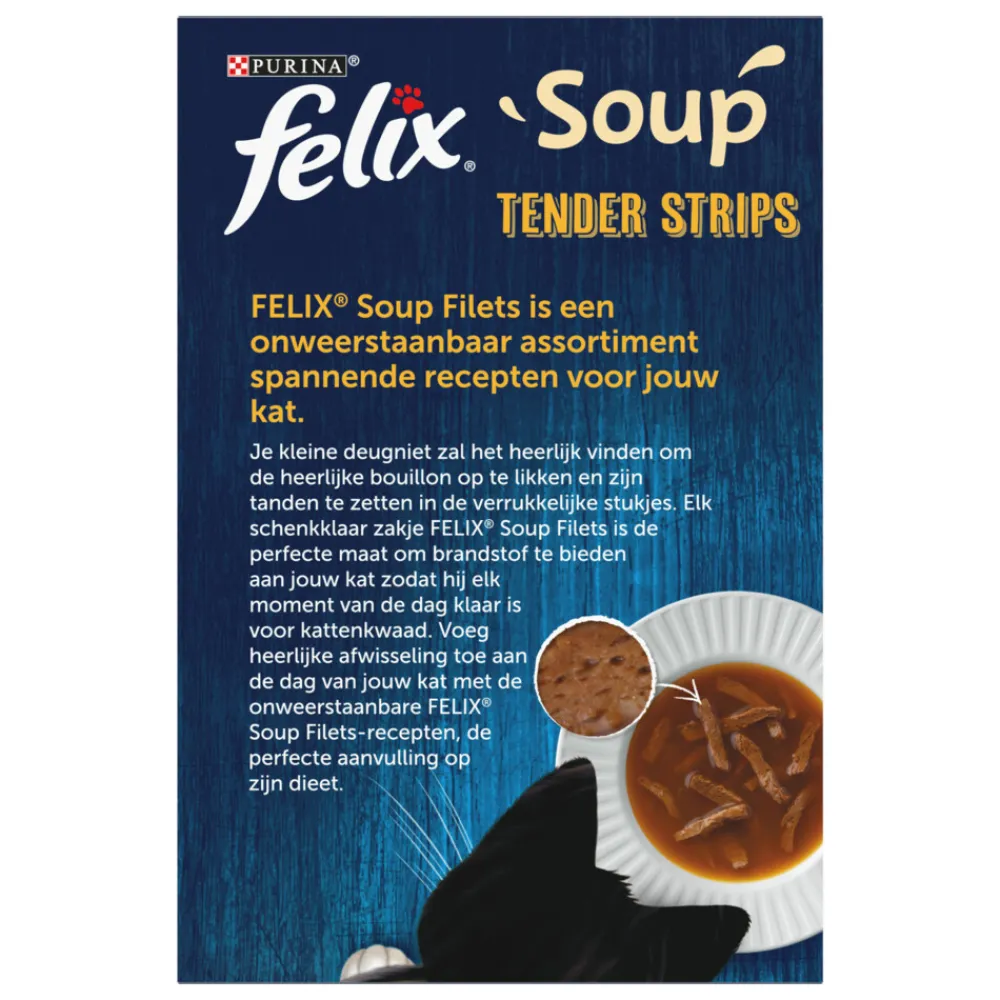 Soup Rund - Kip Selectie 6 x 48 gr^Felix Discount