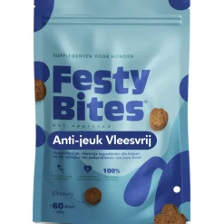 Snacks<FestyBites Anti-Jeuk Hondensnack Vleesvrij 180 gr
