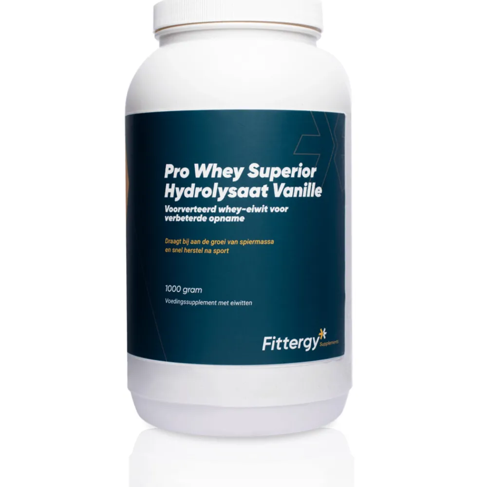 Sportvoeding & Drank<Fittergy Supplements Pro Whey Superior Hydrolysate Vanille 1000 gr