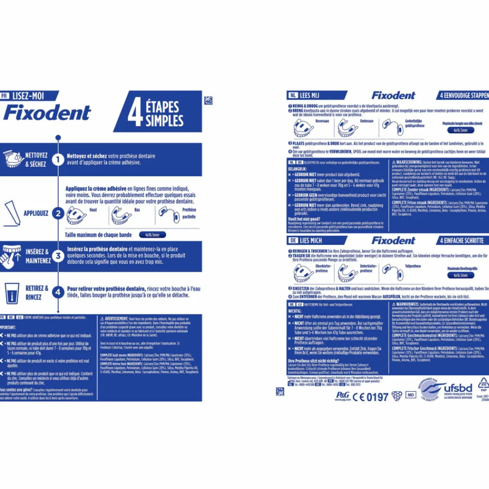 Specialistische Mondverzorging<Fixodent Kleefpasta Complete Fresh 47 gr