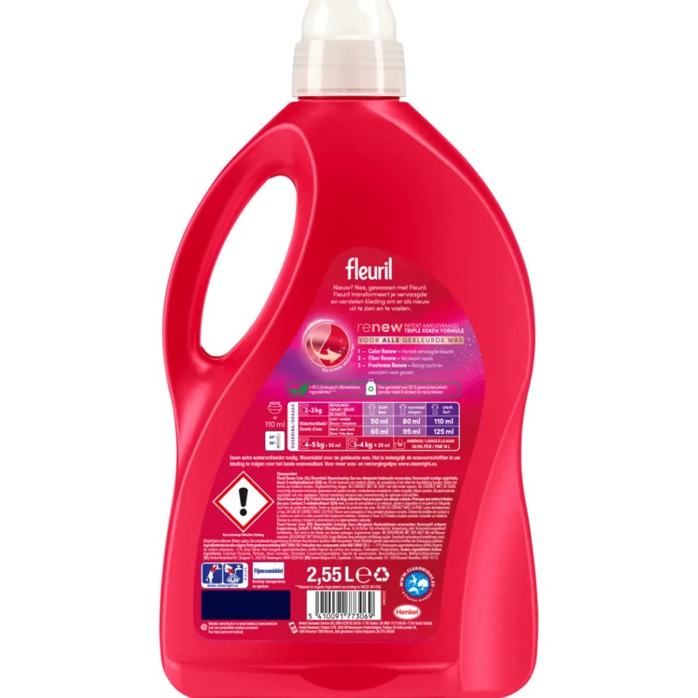 Vloeibaar Wasmiddel Renew Gekleurde Was 51 Wasbeurten 2,55 liter^Fleuril Clearance