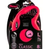 Sale Rollijn Classic Tape 8 mtr tot 50 kg Rood Halsbanden & Uitlaten