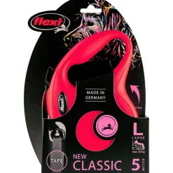Halsbanden & Uitlaten<Flexi Rollijn Classic Tape 5 mtr tot 50 kg Rood