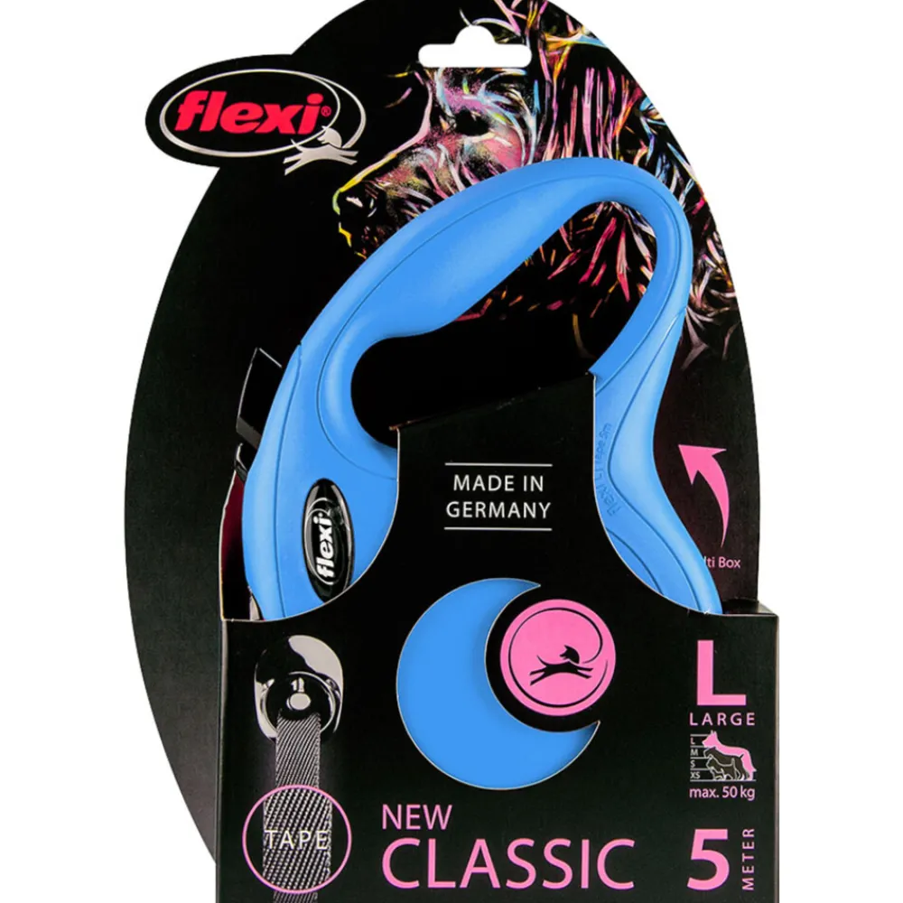 Best Rollijn Classic Tape 5 mtr tot 50 kg Blauw Halsbanden & Uitlaten