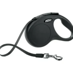 Halsbanden & Uitlaten<Flexi Rollijn Classic Tape 5 mtr tot 15 kg Zwart