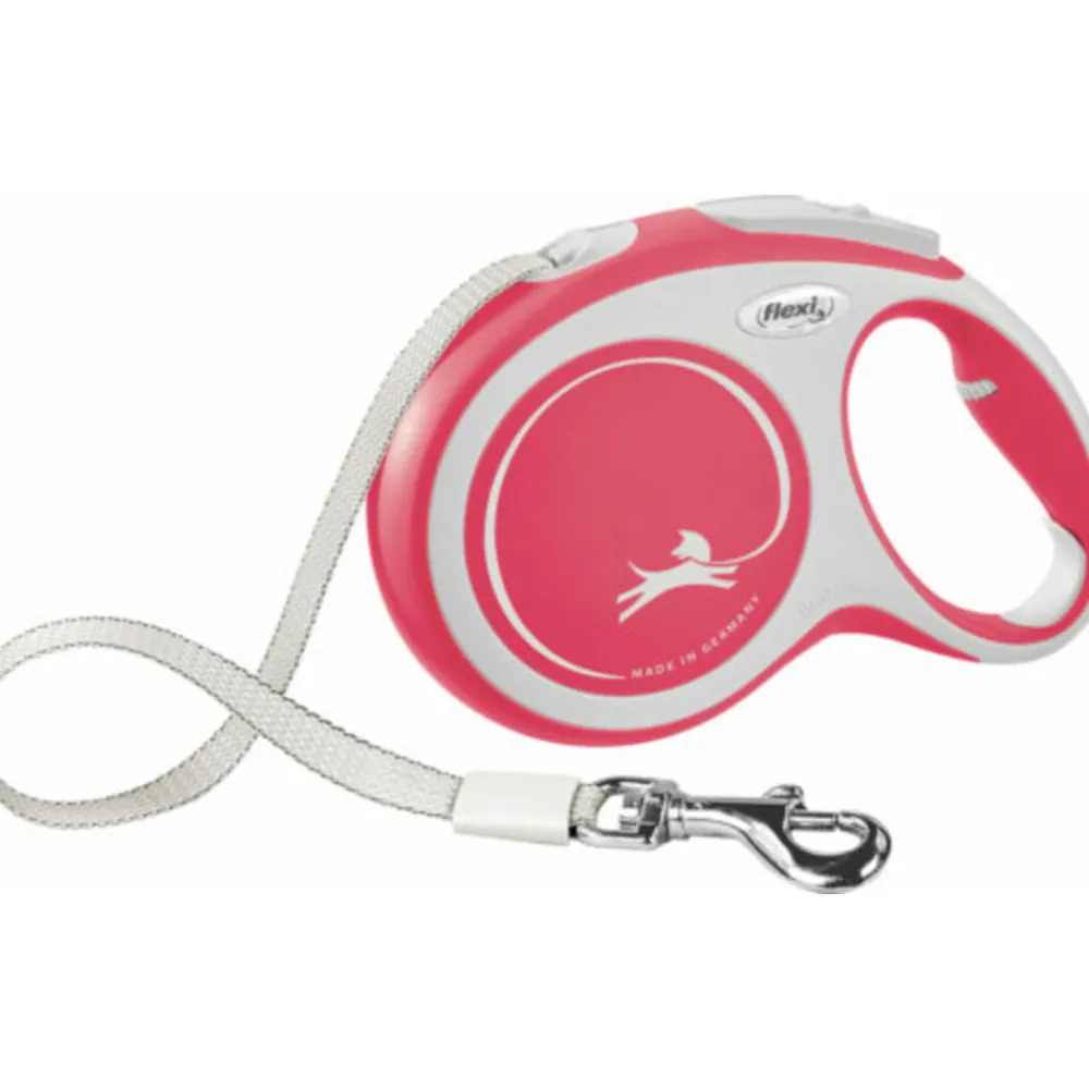 Halsbanden & Uitlaten<Flexi Rollijn New Comfort Tape 8 mtr tot 50 kg Rood