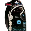 Halsbanden & Uitlaten<Flexi Rollijn New Comfort Tape 5 mtr tot 25 kg Zwart