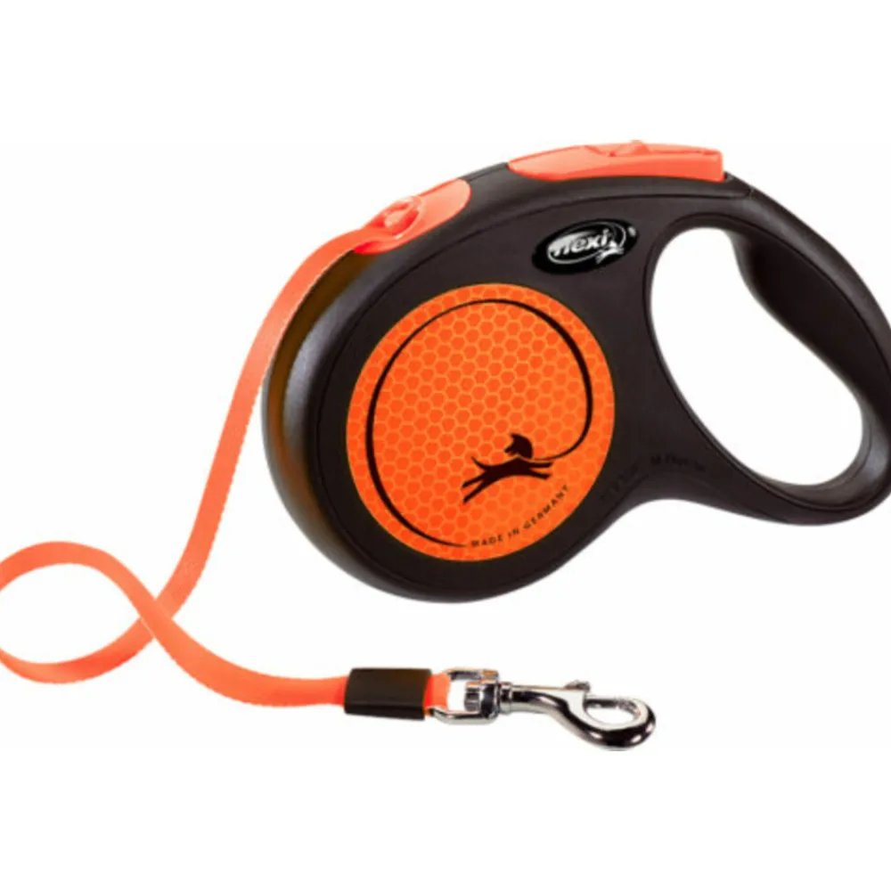 Rollijn New Neon Tape 5 mtr tot 25 kg Oranje^Flexi Best