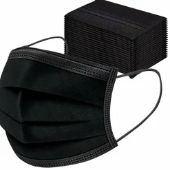 Mondkapjes Zwart 50 stuks^Fohwa Clearance