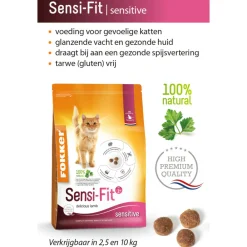 Kattenvoer<Fokker Sensi Fit Kattenvoer 10 kg