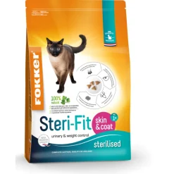 Steri-Fit Kattenvoer Skin & Coat 10 kg^Fokker