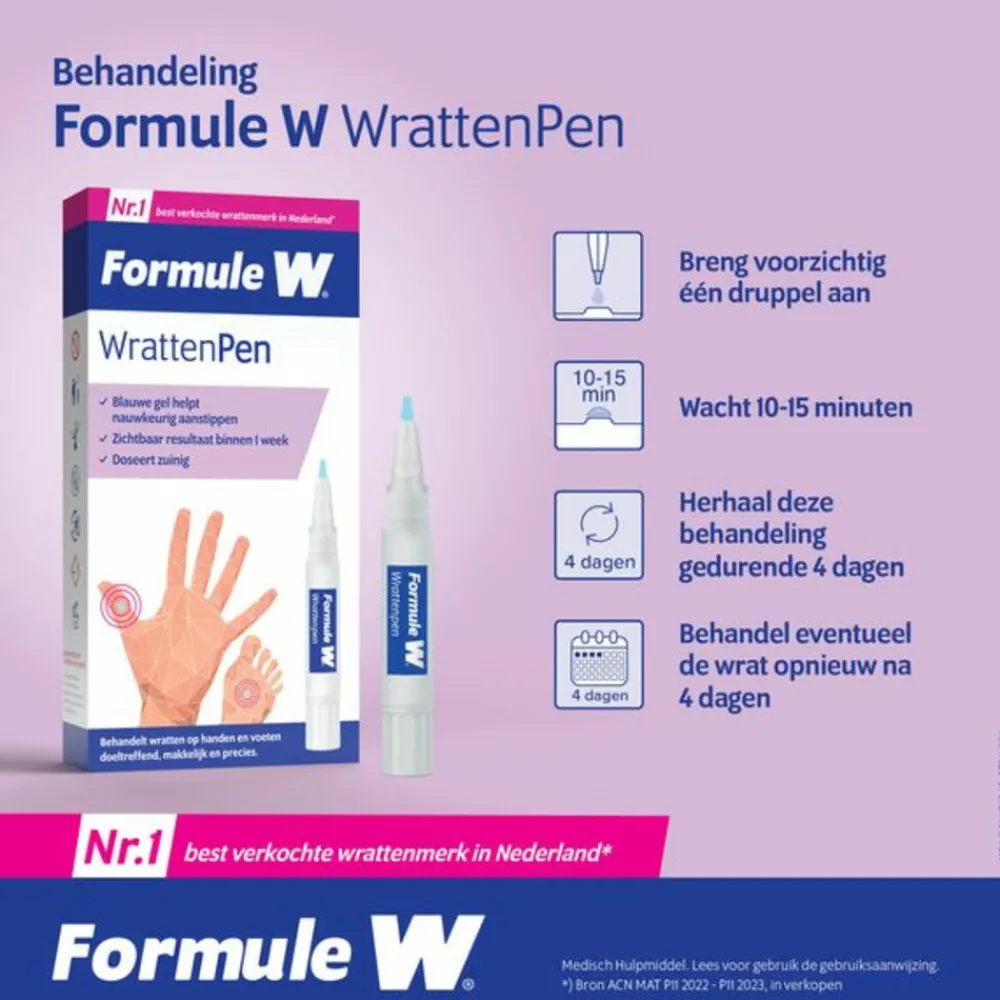 Wratten & Schimmels|Voetverzorging<Formule W Wrattenpen TCA-Active Gel 1,5 ml