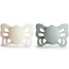 Flessen & Spenen<Frigg Fopspeen Butterfly maat 1 0-6 mnd Cream Sage 2 stuks