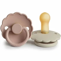 Outlet Fopspeen Daisy maat 2 6-18 mnd Blush Cream 2 stuks Flessen & Spenen