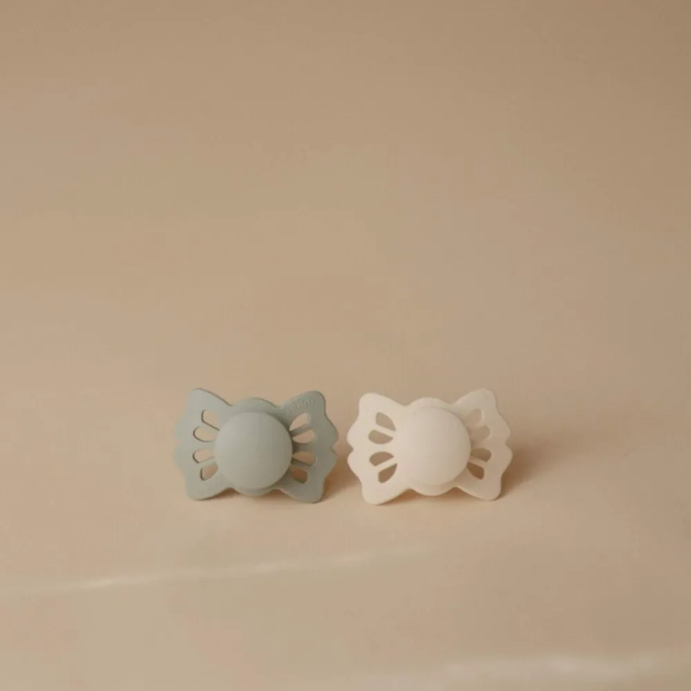 Clearance Fopspeen Lucky maat 1 0-6 mnd Cream Sage 2 stuks Flessen & Spenen